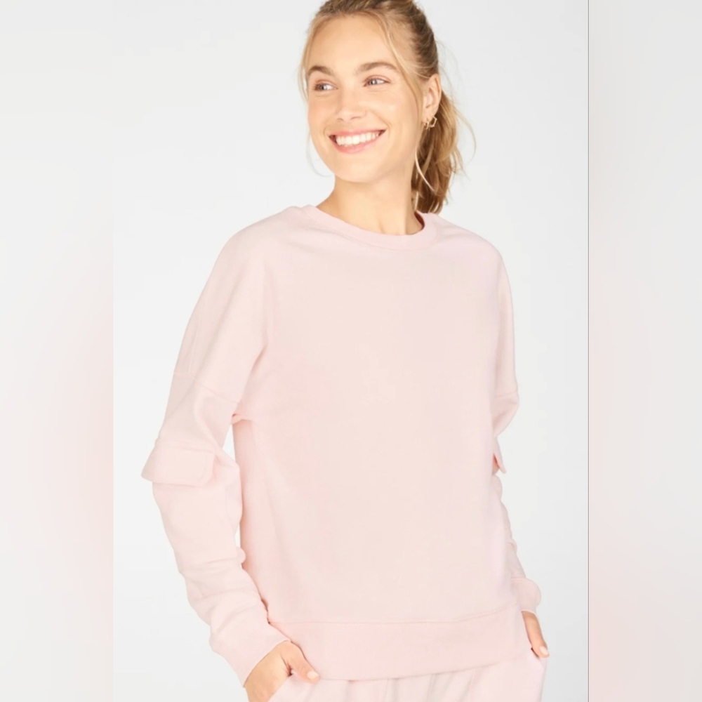 Fabletics | Nyla Cargo pullover in Pink frost, size M